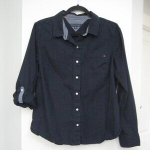 Womens Tommy Hilfiger button down 100% cotton top
